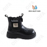 RC51_6913-2A Чёр 27-1,28-1,29-2,30-2,31-1,32-1 Boys and Girls Ботинки Повсед Челси Иск.мат, Байка/Флис, ТПР (TPR-Термопластичная резина) В/О жен