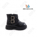 RC51_6903-1A Чёр 22-1,23-1,24-2,25-2,26-1,27-1 Boys and Girls Ботинки Повсед Веллингтон Иск.мат, Байка/Флис, ТПР (TPR-Термопластичная резина) В/О жен