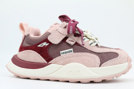 731237-1 розовый-бордовый 31-1,32-1,33-1,34-1,35-1 Kapika П/ботинки Актив.отдых Кроссовки Иск.мат, Текстиль, ЭВА/ТЭП В/О жен