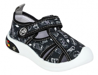 FLG_6314-1_black 23-1,24-1,25-1,26-1,27-1 Kedberry П/ботинки Повсед Сандалеты Текстиль, Текстиль, ПВХ Лето Муж