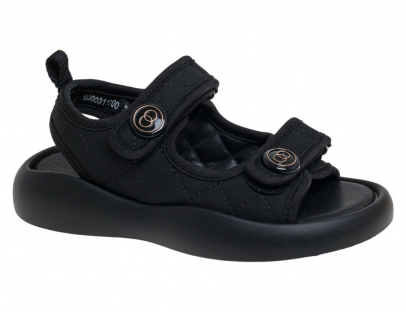 R360311700BK Чёр 32-1,33-2,34-2,35-2,36-2,37-1 Сказка Туфли Повсед Сандалии Иск.мат, Иск.кожа Лето жен