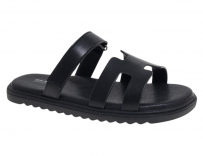 R306311546BK Чёр 33-2,34-2,35-2,36-2,37-2 Сказка Туфли Повсед Шлепанцы/Пантолеты Иск.мат, Иск.кожа Лето Муж