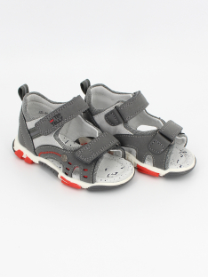 JZL-26-072 серый/красный 22-2,23-2,24-2,25-2,26-2,27-2 Top Tally Туфли Повсед Сандалеты Иск.мат, Кожподклад, ТПР Лето Муж