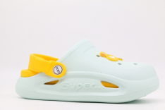 82257-2 Бирюза 28-1,29-1,30-1,31-1,32-1,33-1,34-1,35-1 Kapika Туфли Пляж Кроксы ЭВА, Без подклада, ЭВА Лето жен