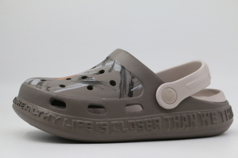 82258-2 хаки 28-1,29-1,30-1,31-1,32-1,33-1,34-1,35-1 Kapika Туфли Пляж Кроксы ЭВА, Без подклада, ЭВА Лето Муж