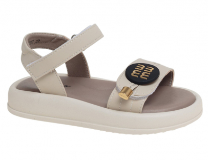 R600911067B Беж 27-1,28-2,29-2,30-2,31-2,32-1 Сказка Туфли Повсед Сандалии Иск.мат, Иск.кожа Лето жен