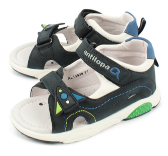 AL 13928 Син 22-1,23-1,24-1,25-1,26-1,27-1 Antilopa П/ботинки Повсед Сандалеты Иск.мат, Кожподклад, полим.мат Лето Муж