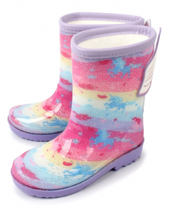 AL 10062 Роз 22-1,23-1,24-1,25-1,26-1,27-1,28-1,29-1 Antilopa Сапоги Повсед Веллингтон ПВХ, Текстиль В/О жен