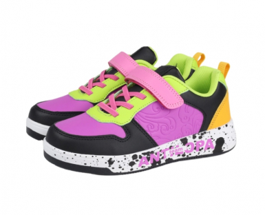 AL 17249 Фиол 31-1,32-1,33-1,34-1,35-1,36-1 Antilopa П/ботинки Актив.отдых Кроссовки Иск.мат, Текстиль В/О жен