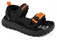 AL 17485 Чёр 32-1,33-1,34-1,35-1,36-1,37-1 Antilopa Туфли Актив.отдых Сандалии Иск.мат, Текстиль Лето Муж