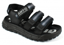 AL 17488 Чёр 34-1,35-1,36-1,37-1,38-1,39-1 Antilopa Туфли Актив.отдых Сандалии Иск.мат, Текстиль Лето Муж