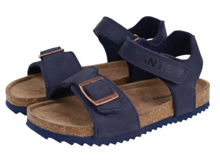 AL 17650 Син 32-1,33-1,34-1,35-1,36-1,37-1 Antilopa Туфли Повсед Сандалии Нат.кожа, Кожподклад Лето Муж