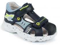 AL 17677 Син 21-1,22-1,23-1,24-1,25-1,26-1 Antilopa П/ботинки Актив.отдых Сандалеты Иск.мат, Кожподклад Лето Муж