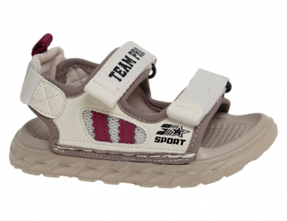 R825610215B Беж 22-2,23-2,24-2,25-2,26-2 Сказка Туфли Актив.отдых Сандалии Текстиль, Иск.кожа Лето Муж