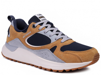 C3878-2 Мультиколор 41-1,42-2,43-2,44-2,45-1 Strobbs П/ботинки Актив.отдых Кроссовки Нат.кожа, Текстиль, ЭВА,Резина,ТПУ вставка В/О Муж