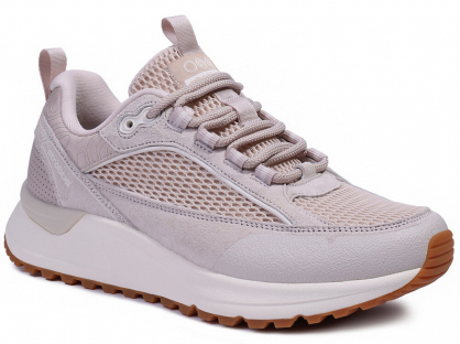 F7802-9 Пудровый 36-1,37-1,38-2,39-2,40-1,41-1 Strobbs П/ботинки Актив.отдых Кроссовки Иск.мат, Текстиль, ЭВА,Резина,ТПУ вставка В/О жен