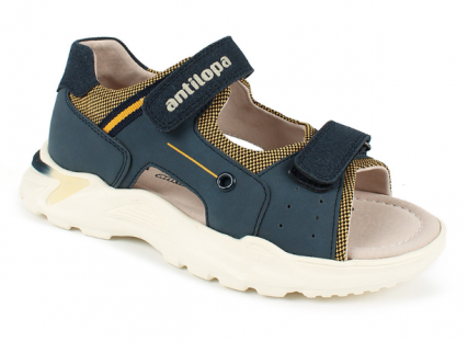 AL 13742-3 Син 26-1,27-1,28-1,29-1,30-1,31-1 Antilopa Туфли Повсед Сандалеты Иск.мат, Кожподклад Лето Муж