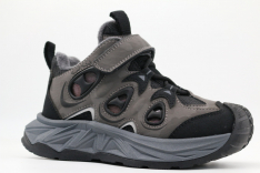 53718уп-1 серый-черный 31-1,32-1,33-1,34-1,35-1 Kapika Ботинки Актив.отдых Кроссовки Иск.мат, Байка/Флис, ЭВА/ТЭП В/О Муж