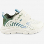 71569-2 белый-зелёный 21-1,22-1,23-1,24-1,25-1 Kapika П/ботинки Актив.отдых Кроссовки Иск.мат, Текстиль, ЭВА В/О жен