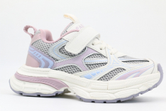 731236-1 серый-сиреневый 31-1,32-1,33-1,34-1,35-1 Kapika П/ботинки Актив.отдых Кроссовки Иск.мат, Текстиль, ЭВА/ТЭП В/О жен