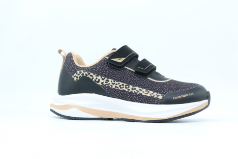 731276с-1 черный-бежевый 33-1,34-1,35-1,36-1,37-1 Kapika П/ботинки Актив.отдых Кроссовки Softshell, Текстиль, ЭВА/ТЭП В/О жен