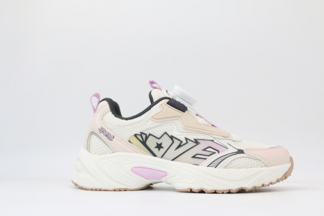 731292-2 бежевый-розовый 31-1,32-1,33-1,34-1,35-1 Kapika П/ботинки Актив.отдых Кроссовки Иск.мат, Текстиль, ЭВА/ТЭП В/О жен