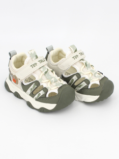 QXL-26-035 Бежевый/Зелёный 23-2,24-2,25-2,26-2,27-2,28-2 Top Tally П/ботинки Актив.отдых Сандалеты Иск.мат, Текстиль, ЭВА+ТПР Лето Муж