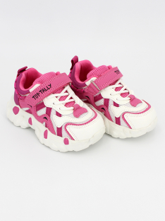 QXL-26-043 Белый/Розовый 23-2,24-2,25-2,26-2,27-2,28-2 Top Tally П/ботинки Актив.отдых Кроссовки Иск.мат, Текстиль, ЭВА В/О жен