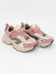 QXL-26-045 бежевый/розовый 29-2,30-2,31-2,32-2,33-2,34-2 Top Tally П/ботинки Актив.отдых Кроссовки Иск.мат, Текстиль, ЭВА+ТПР В/О жен