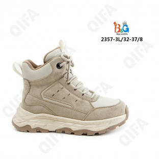 RC51_2357-3 Светло-коричневый 32-1,33-1,34-2,35-2,36-1,37-1 Boys and Girls Ботинки Повсед Оксфорд Иск.мат, Иск.шерсть, ТПР (TPR-Термопластичная резина