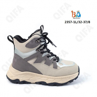 RC51_2357-1 Беж 32-1,33-1,34-2,35-2,36-1,37-1 Boys and Girls Ботинки Повсед Оксфорд Иск.мат, Иск.шерсть, ТПР (TPR-Термопластичная резина) Зима жен