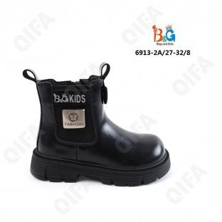 RC51_6913-2 Беж 27-1,28-1,29-2,30-2,31-1,32-1 Boys and Girls Ботинки Повсед Веллингтон Иск.мат, Байка/Флис, ТПР (TPR-Термопластичная резина) В/О жен