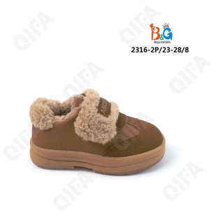 RC51_2316-2 Бел 23-1,24-1,25-2,26-2,27-1,28-1 Boys and Girls П/ботинки Повсед Оксфорд Иск.мат, Иск.мех, ТПР (TPR-Термопластичная резина) Зима жен