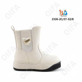 RC51_W2326-2 Бел 27-1,28-1,29-2,30-2,31-1,32-1 Boys and Girls П/сапоги Повсед Веллингтон Иск.мат, Нат.шерсть, ТПР (TPR-Термопластичная резина) Зима же