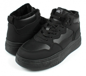 AL 15139 Чёр 33-1,34-1,35-1,36-1,37-1,38-1 Antilopa Ботинки Актив.отдых Кроссовки Иск.мат, Байка/Флис В/О Муж