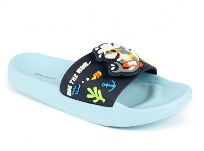 P5047005K Blue Гол 30-2,31-2,32-2,33-2,34-2,35-2 Antilopa Туфли Пляж Шлепанцы/Пантолеты ПВХ, Без подклада Лето Муж