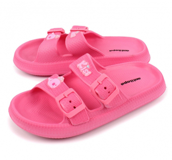 QL122K Pink Роз 30-2,31-2,32-2,33-2,34-2,35-2 Antilopa Туфли Пляж Шлепанцы/Пантолеты ЭВА, Без подклада Лето жен