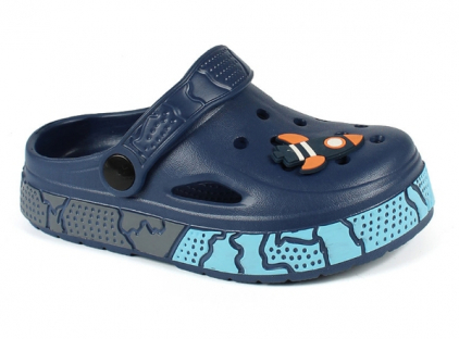 QL1356K Navy Син 30-2,31-2,32-2,33-2,34-2,35-2 Antilopa Туфли Пляж Кроксы ЭВА, Без подклада Лето Муж