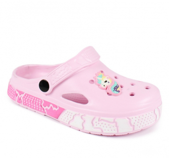 QL1356K Pink Роз 30-2,31-2,32-2,33-2,34-2,35-2 Antilopa Туфли Пляж Кроксы ЭВА, Без подклада Лето жен