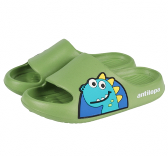 QL6202K Green Зел 30/31-4,32/33-4,34/35-4 Antilopa Туфли Пляж Шлепанцы/Пантолеты ЭВА, Без подклада Лето Муж