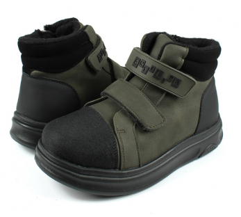 AL 15282 хаки 30-1,31-1,32-1,33-1,34-1,35-1 Antilopa Ботинки Повсед Дерби Иск.мат, Байка/Флис В/О Муж