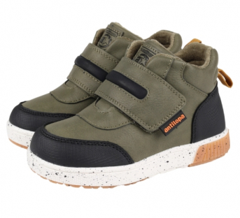 AL 17852 хаки 22-1,23-1,24-1,25-1,26-1,27-1 Antilopa Ботинки Повсед Оксфорд Иск.мат, Байка/Флис В/О Муж