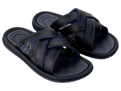 12317-BF018 Син 39/40-1,41-2,42-2,43-3,44-2,45/46-1,47-1 Cartago Туфли Пляж Вьетнамки ПВХ, Без подклада, ПВХ Лето Муж