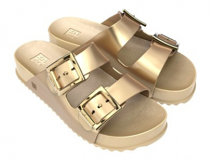 18063-AX968 Золотистый 35/36-1,37-2,38-3,39-3,40-2,41/42-1 Zaxy Туфли Пляж Шлепанцы/Пантолеты ПВХ, Без подклада, ПВХ Лето жен