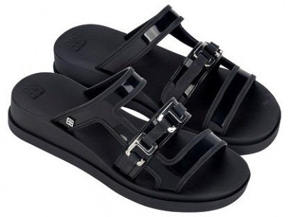 18828-AT594 Чёр 35/36-1,37-1,38-2,39-3,40-3,41/42-2 Zaxy Туфли Пляж Шлепанцы/Пантолеты ПВХ, Без подклада, ПВХ Лето жен