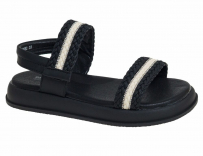 R037311682BK Чёр 33-1,34-2,35-2,36-2,37-1 Сказка Туфли Повсед Сандалии Иск.мат, Иск.кожа Лето жен