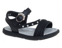 R506011486BK Чёр 26-1,27-2,28-2,29-2,30-2,31-1 Сказка Туфли Повсед Сандалии Иск.мат, Иск.кожа Лето жен