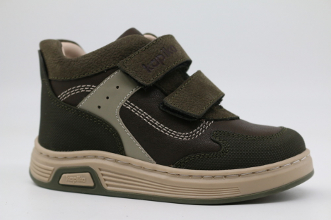 51590ут-2 темно-зеленый 23-1,24-1,25-1,26-1,27-1 Kapika Ботинки Повсед Оксфорд Нат.кожа, Байка/Флис, ТЭП (термоэластопласт) В/О Муж