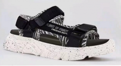 34581п-1 Чёр 36-1,37-1,38-1,39-1,40-1 Kapika Туфли Повсед Сандалии Иск.мат, Текстиль, ПУ (полиуретан) Лето жен