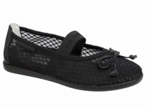 30-520D Чёр 31-2,32-2,33-2,34-2,35-2 Indigo kids Туфли Повсед Mary Jane Текстиль, Текстиль, ТЭП Лето жен